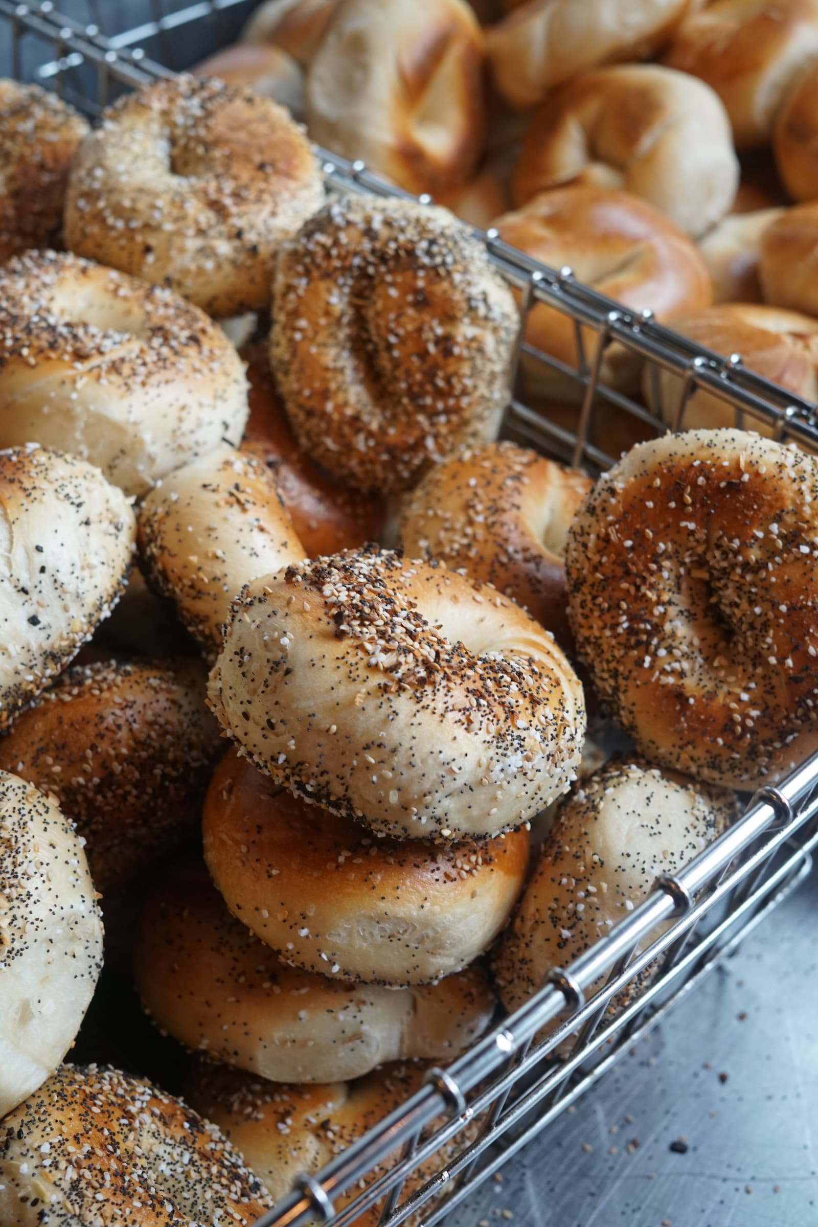 O'Bagel bagels packed and ready to ship